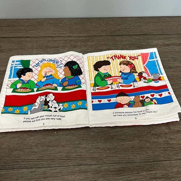 Fabric Book The Little Book Of Table Manners - Picture 2 of 4